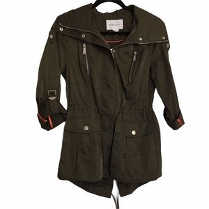 BCBG Green Jacket with orange piping